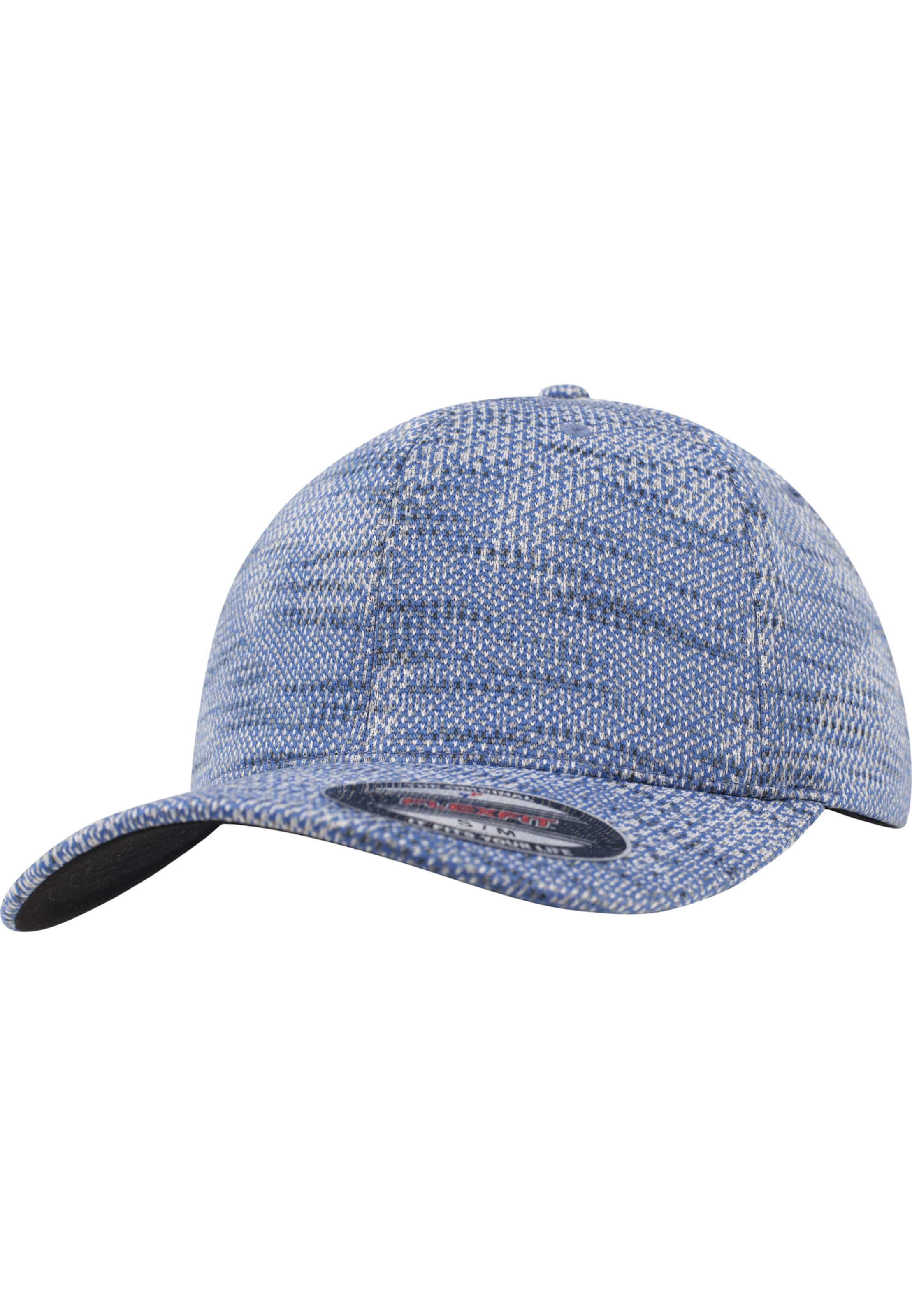 Flexfit Cap in Blau: Vorderseite