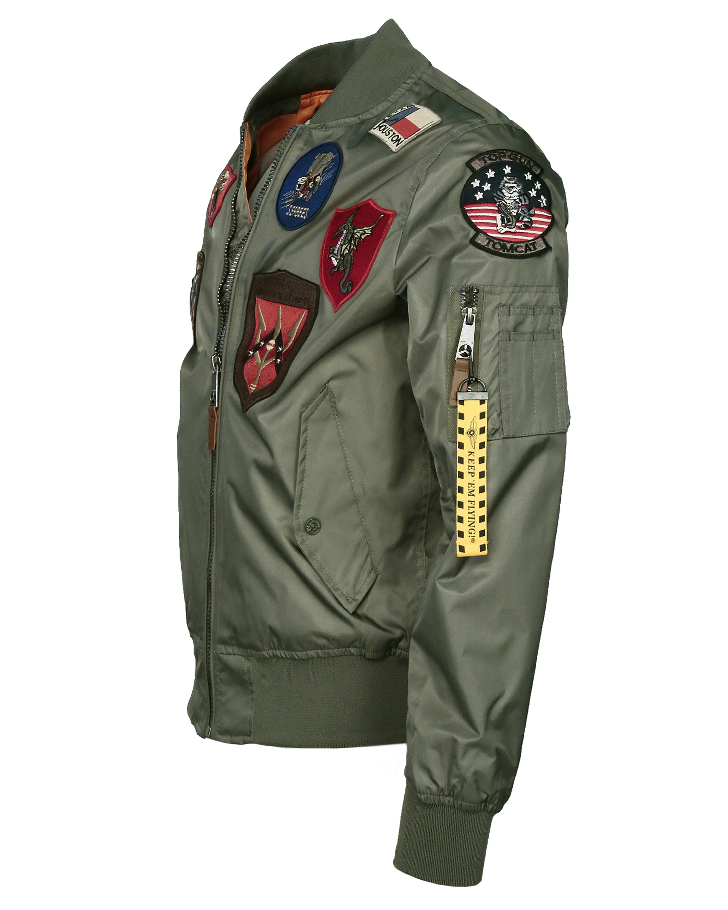 TOP GUN Between-season jacket ' Beast ' in Green