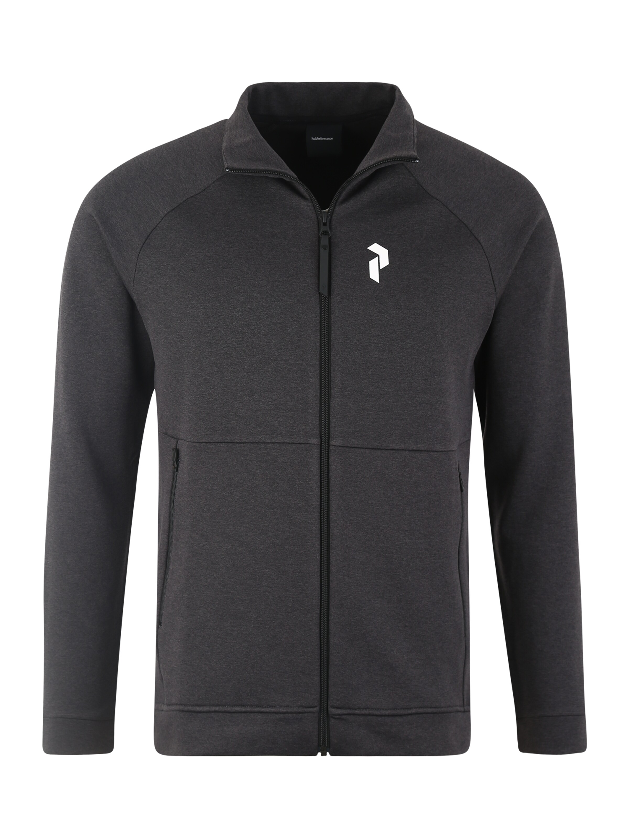 PEAK PERFORMANCE - Sportsweatvest 'PULSE ZIP' in de kleur Donkergrijs