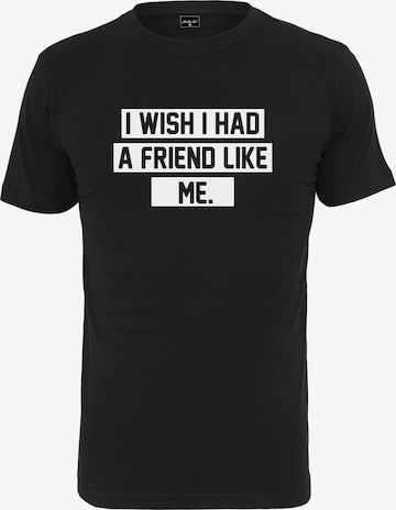 Mister Tee T-Shirt 'Friend Like Me' in Schwarz: predná strana