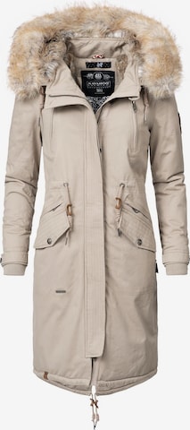 NAVAHOO Winterparka 'Kin-Joo' in Beige: voorkant