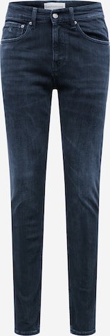 Calvin Klein Jeans نحيف جينز بلون أزرق: الأمام