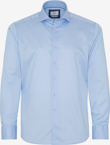 ETERNA Slim fit Overhemd in Blauw: voorkant