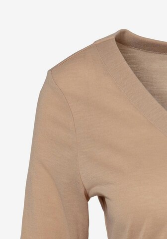 LASCANA Shirt in Beige