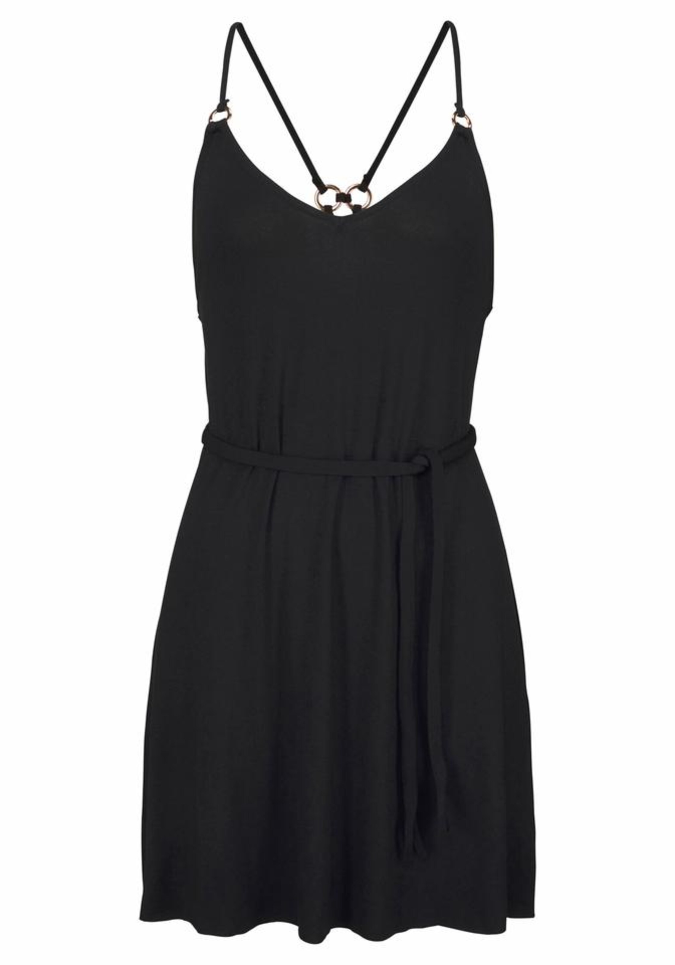 LASCANA - Strandkleid in schwarz