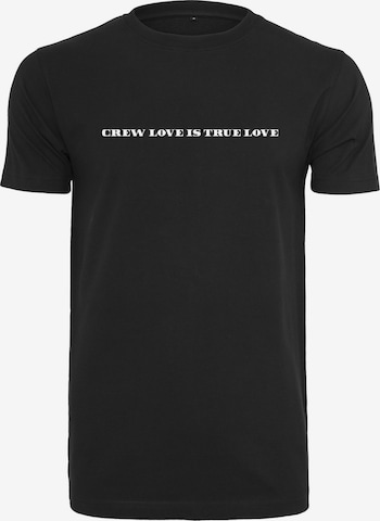 Mister Tee Shirt 'Crew Love Is True Love' in Zwart: voorkant