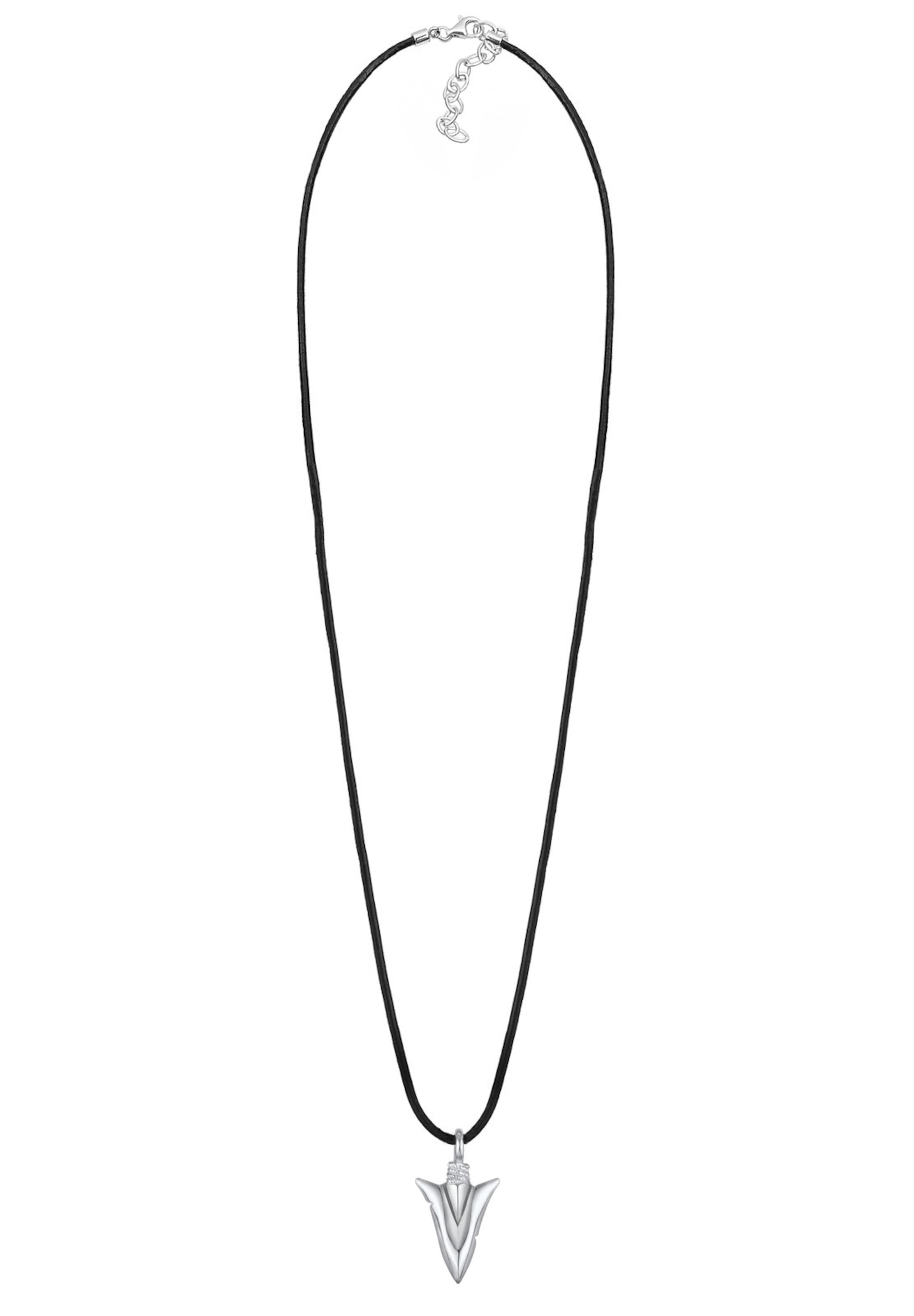 KUZZOI Ketting 'Pfeil' in Zilver: voorkant