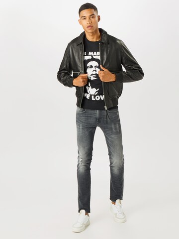 Mister TeeSweater majica 'Bob Marley One Love' - crna boja