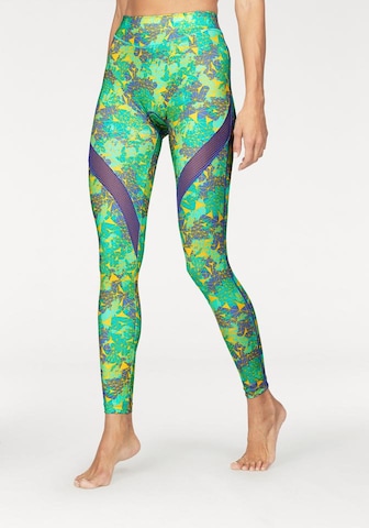 SHOCK ABSORBER Skinny Sportbroek in Groen: voorkant