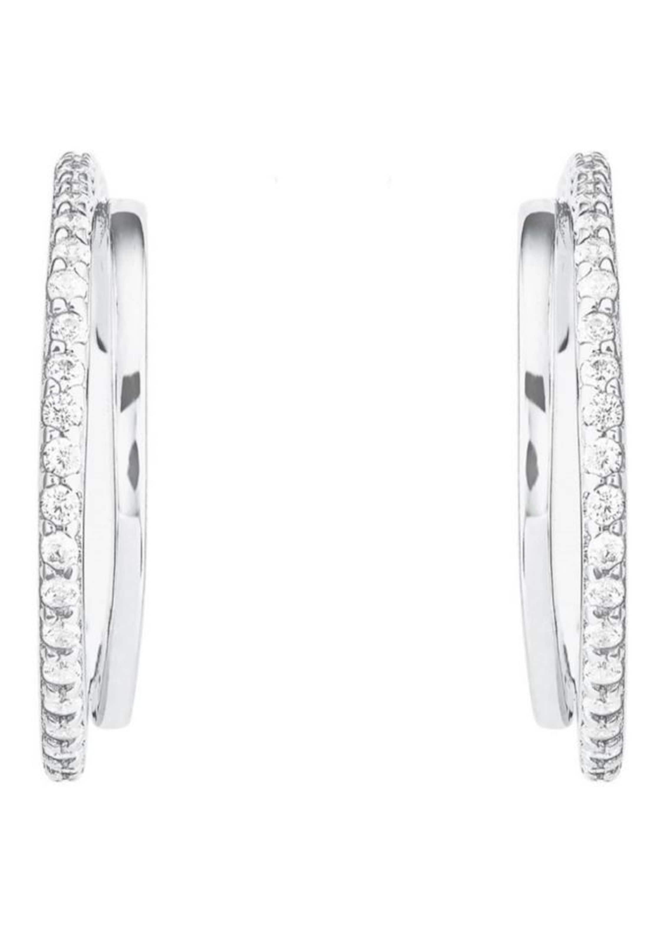 AMOR Earrings in Silver: front