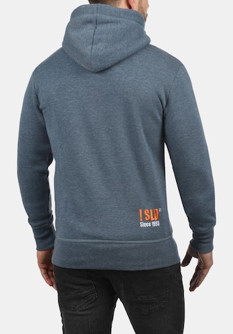 !Solid Zip-Up Hoodie 'Benn High-Neck' in Grey