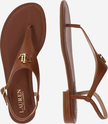 Lauren Ralph Lauren - Sandalias de dedo 'Ellington' en marrón