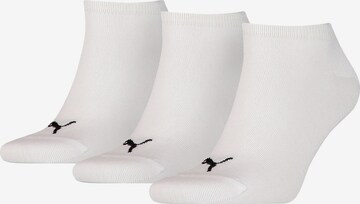 PUMA Ankle Socks in White: front