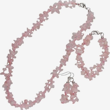 FIRETTI Jewelry Set in Pink: front