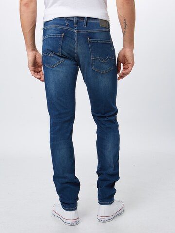 REPLAY Slimfit Jeans 'Anbass' i blå: bakside