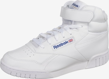 Reebok - Zapatillas deportivas altas en blanco: frente