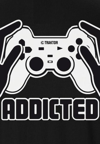 LOGOSHIRT Shirt 'ADDICTED' in Black