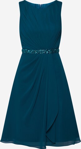 mascara Chiffonkleid 'MC181117' in Blau: predná strana