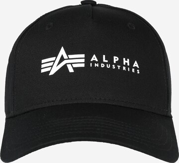 ALPHA INDUSTRIES Czapka z daszkiem w kolorze czarny