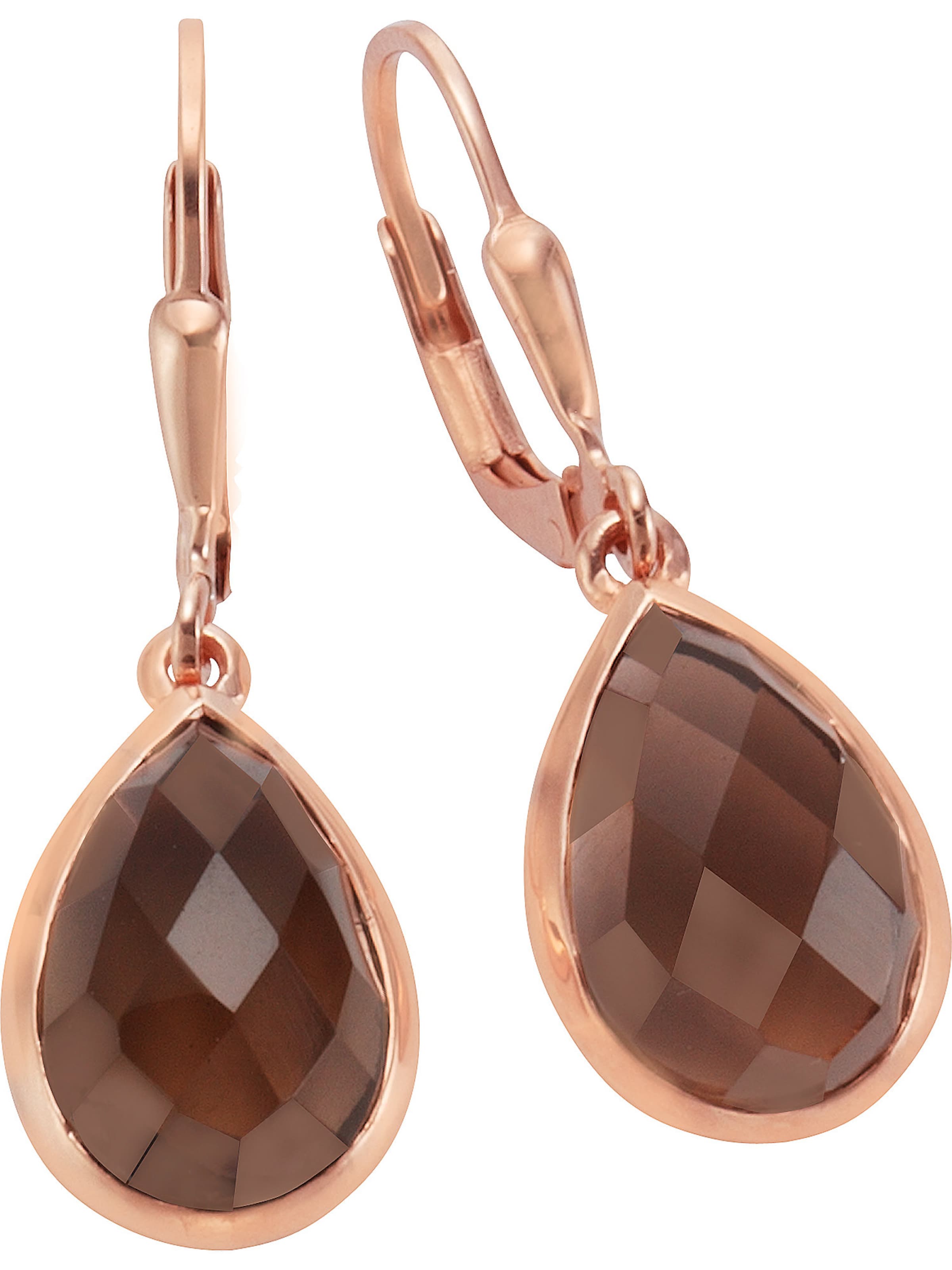 Boucles d'oreilles Jamelli en or : devant