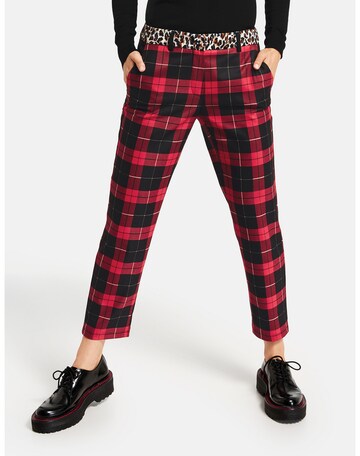 TAIFUN Bootcut Hose in Rot: Vorderseite