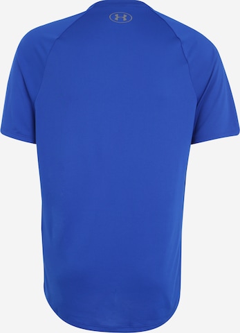 UNDER ARMOUR Regular fit Λειτουργικό μπλουζάκι 'Tech 2.0' σε μπλε: πίσω