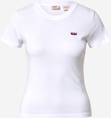 LEVI'S ® Tričko 'Rib Baby Tee' - biela: predná strana