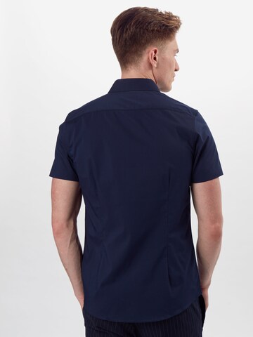 BURTON MENSWEAR LONDON Slim fit Overhemd in Blauw