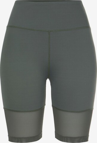 Skinny Pantalon de sport LASCANA ACTIVE en vert : devant