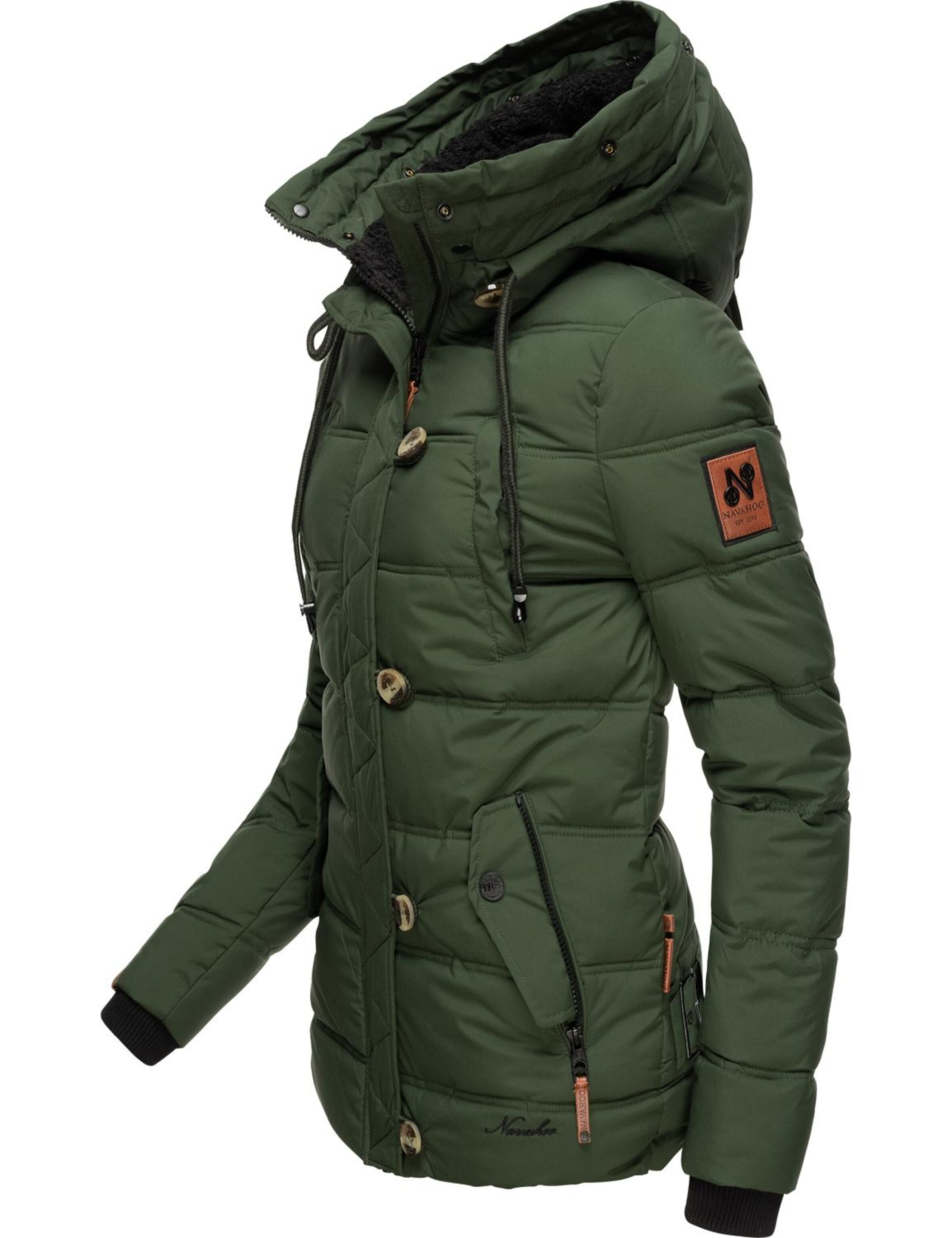 NAVAHOO Χειμερινό μπουφάν 'Zoja' σε πράσινο