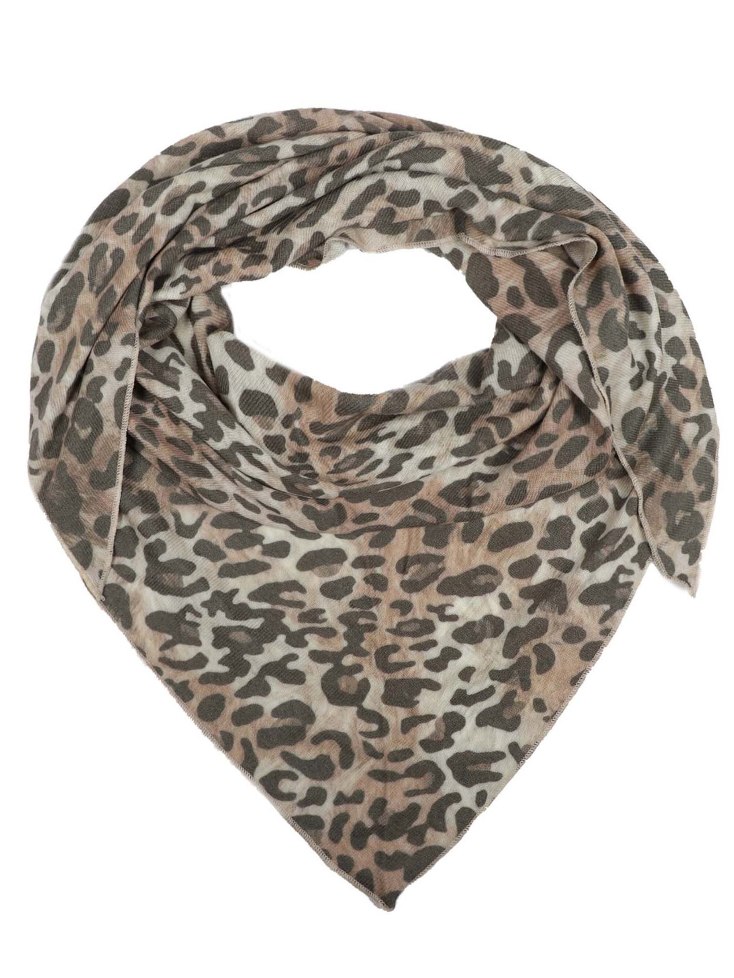 Zwillingsherz - Doek 'Dreieckstuch Leo Classic' in de kleur Crème