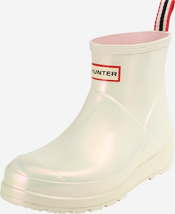 HUNTER Rubber Boots in Beige: front