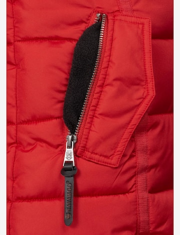 NAVAHOO Winter coat 'Papaya' in Red