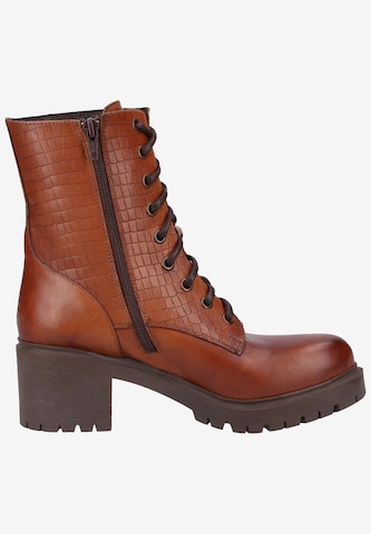 ILC Lace-Up Ankle Boots in Brown