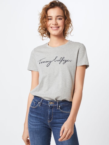 T-shirt 'Heritage' TOMMY HILFIGER en gris : devant