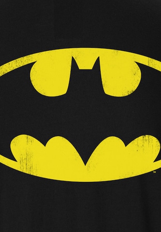LOGOSHIRT Shirt 'Batman - Logo' in Zwart