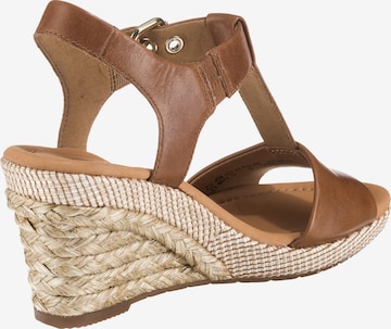 GABOR Strap Sandals in Brown