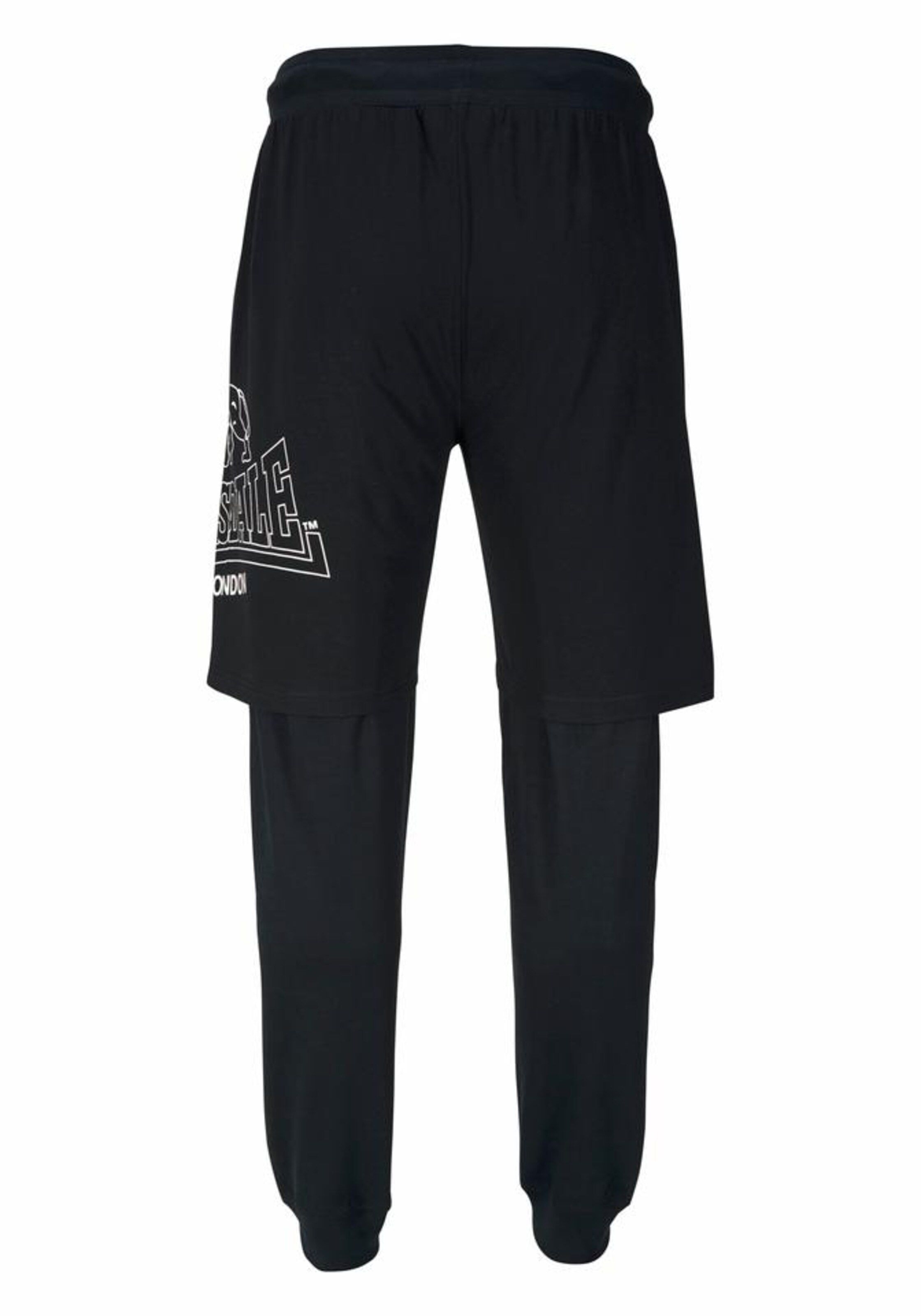 LONSDALE Tapered Hose in Schwarz