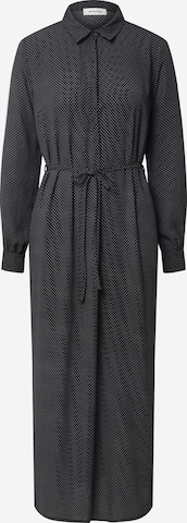 Robe-chemise modström en noir : devant