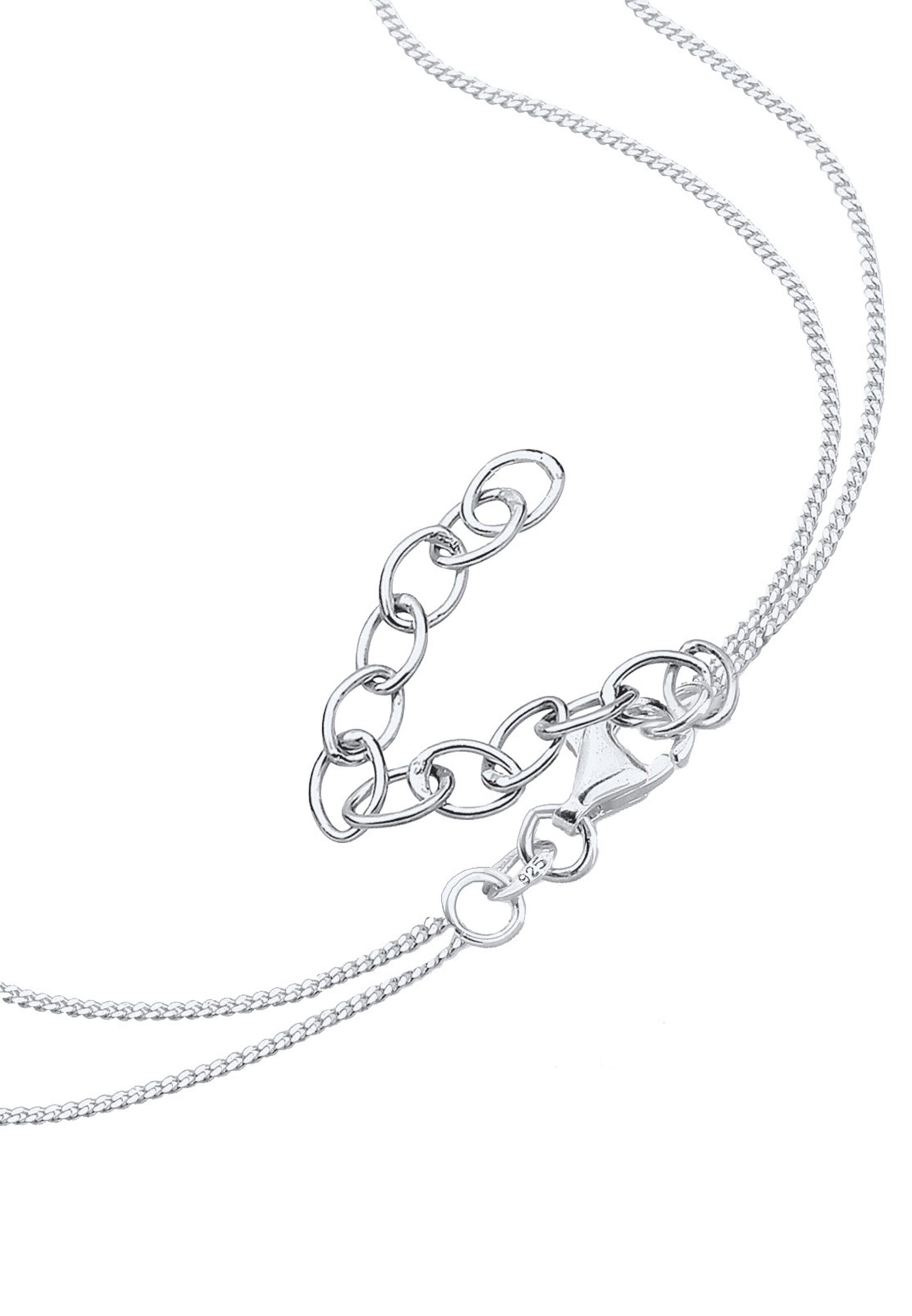 ELLI Kette 'Layer, Lotusblume, Om' in Silber