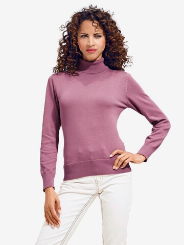 Pull-over heine en violet : devant