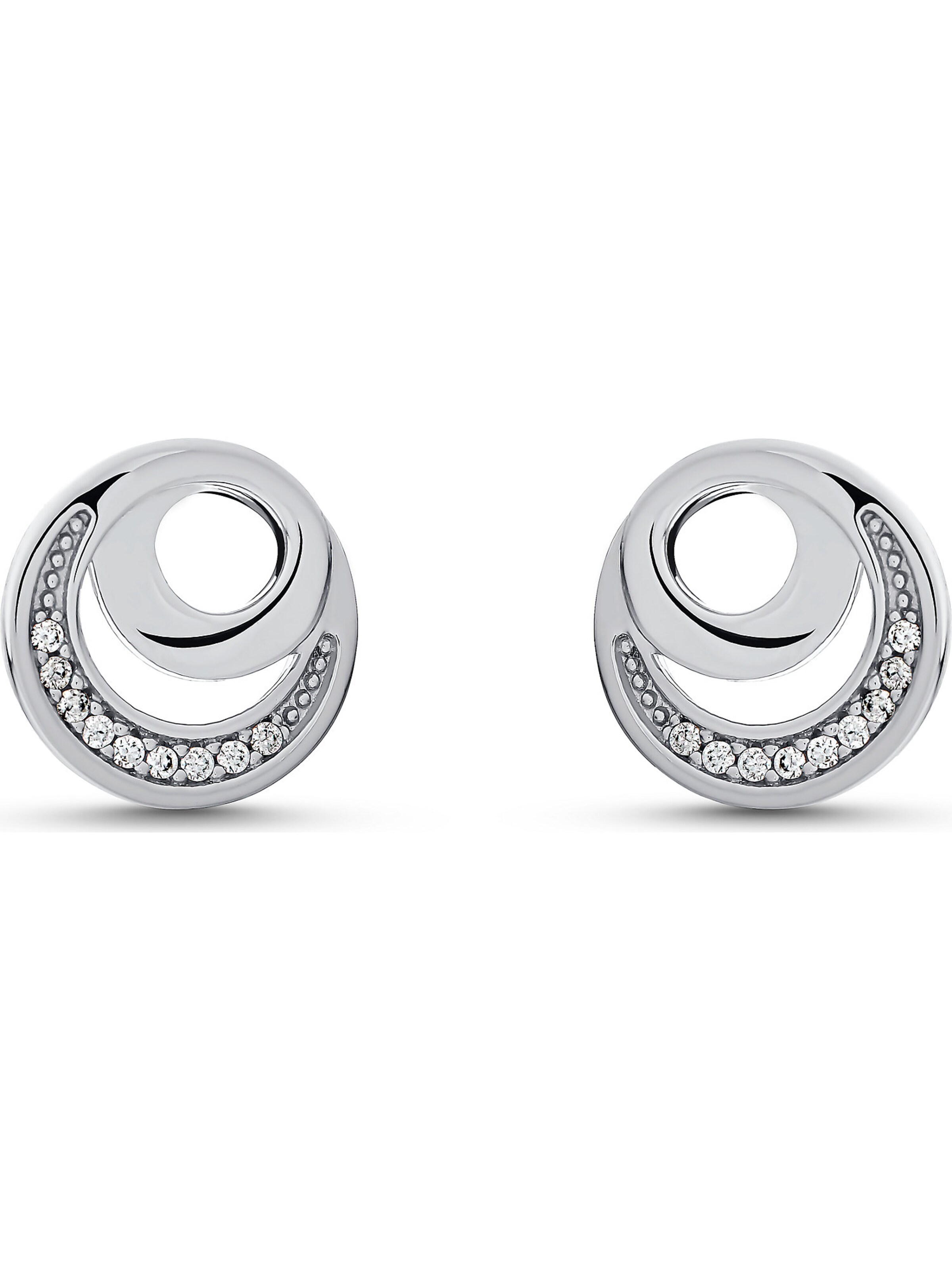 JETTE Earrings in Silver: front