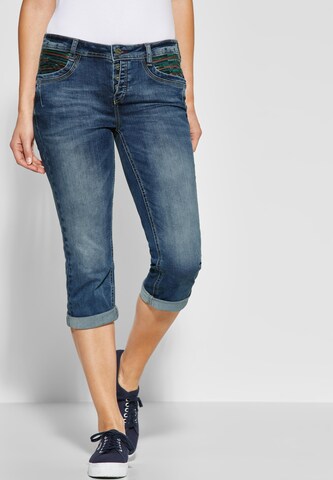 STREET ONE Slimfit Jeans 'Jane' in Blauw: voorkant