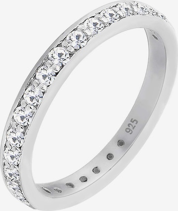 ELLI Ring Bandring 'Kristall' in Silber: predná strana