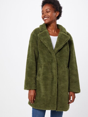 Manteau mi-saison 'Sherpa' Urban Classics en vert : devant