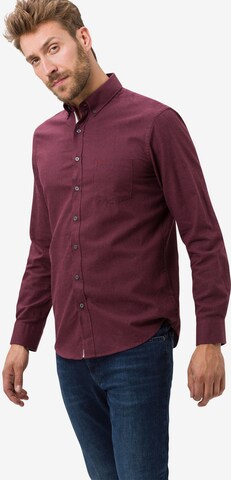 BRAX Regular fit Overhemd in Rood: voorkant