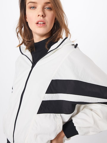 Urban Classics Between-Season Jacket 'Crinkle Batwing' in White