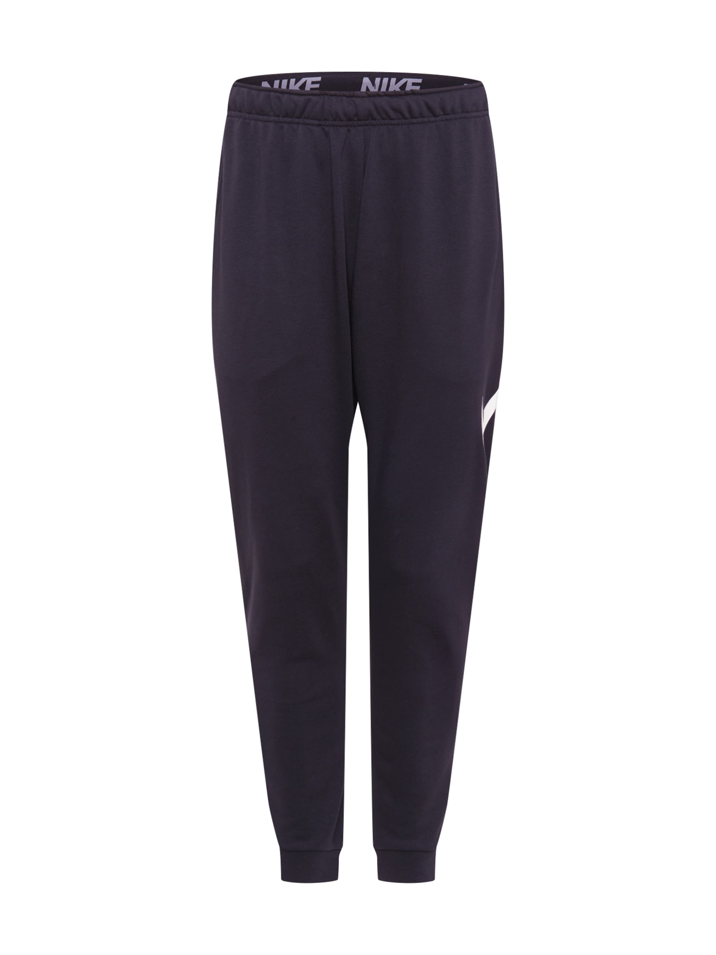 NIKE Tapered Sportsbukser i sort: forside