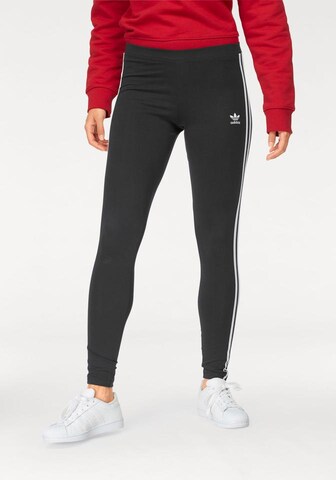 ADIDAS ORIGINALS Skinny Leggings in Zwart: voorkant