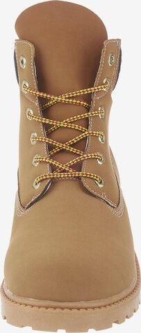 KAPPA Lace-Up Boots 'Kombo Mid' in Beige